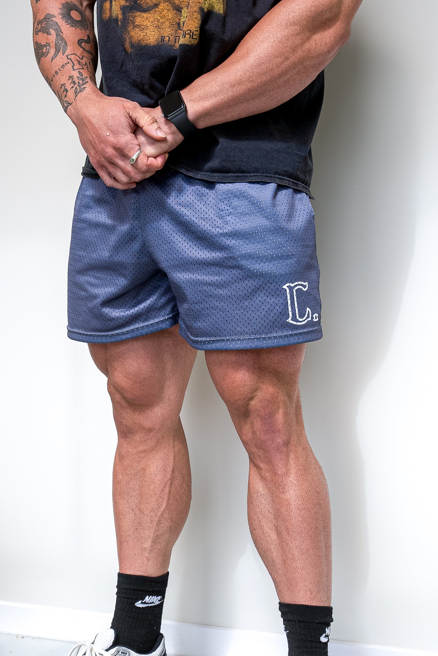 Crew Charcoal Mesh Shorts