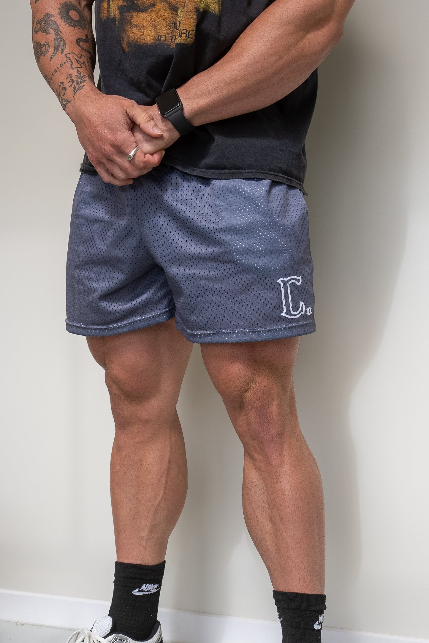 Crew Charcoal Mesh Shorts